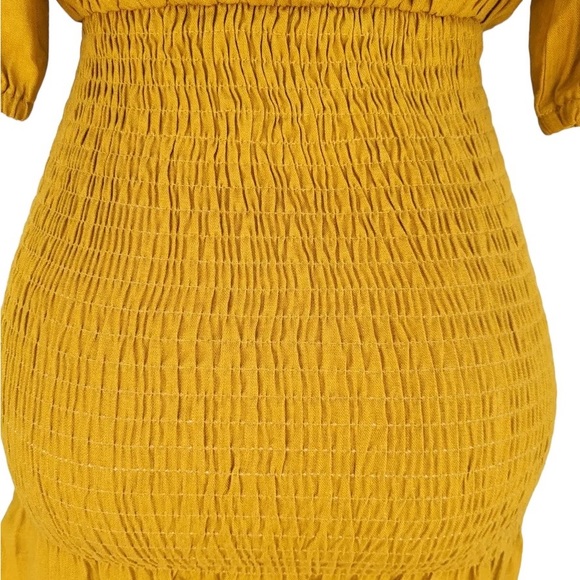 👗👠CLOSET CLEAROUT!! 👗👠ZARA  Rustic Yellow Mustard Puffed Sleeve - Picture 3 of 6